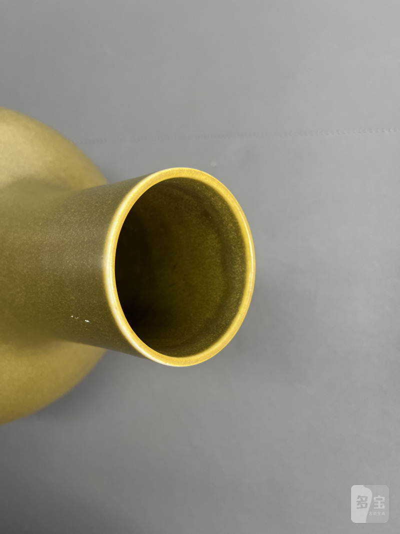清光绪  茶叶末釉荸荠瓶 - 图10